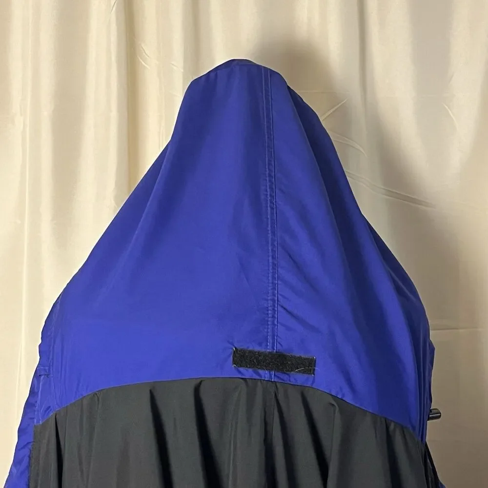 The North Face Hooded Windbreaker Jacket Men's M Blue Black Mesh Lined